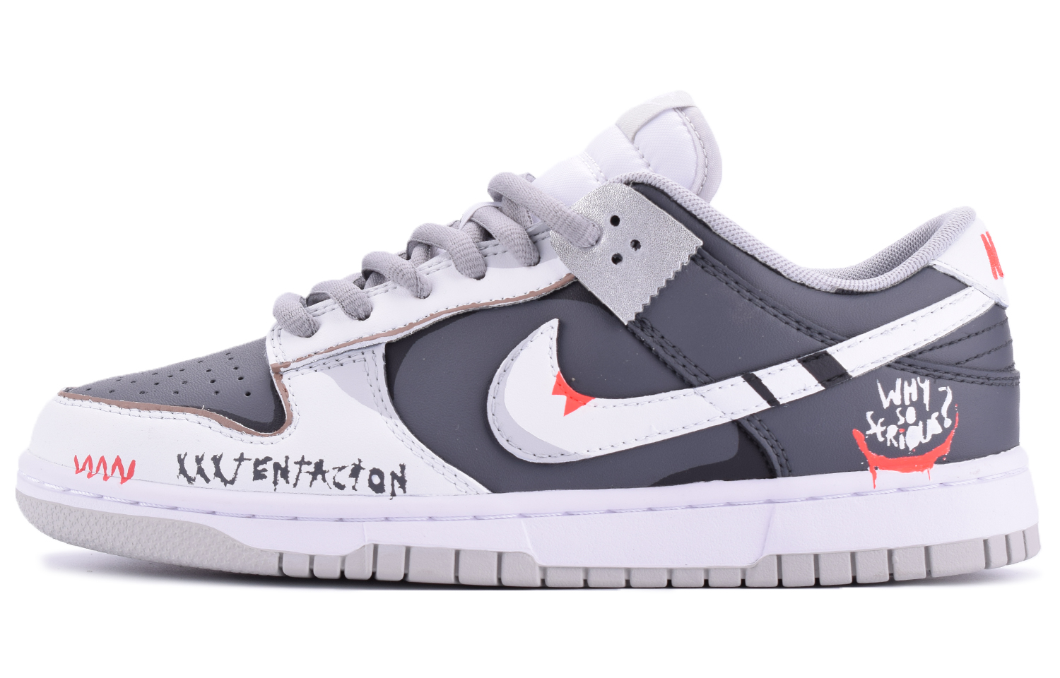 

Кроссовки Nike Dunk Skateboard Shoes Men Low-Top Black White Gray, Черный, Кроссовки Nike Dunk Skateboard Shoes Men Low-Top Black White Gray