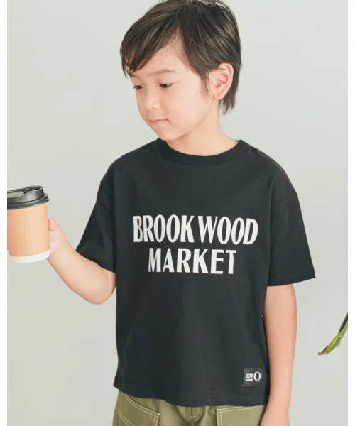 Детская футболка BROOK WOOD MARKET ZERO standerd чёрный