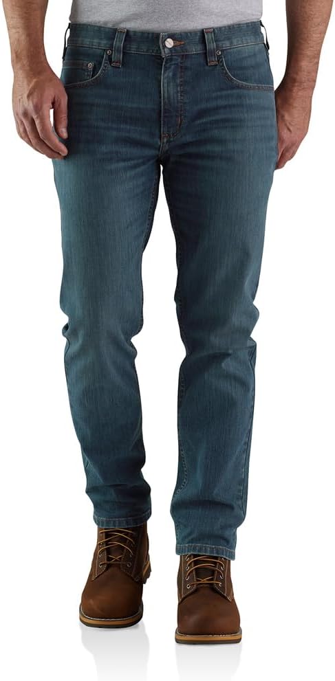 

Мужские джинсы Carhartt 104960 Rugged Flex Relaxed Fit с низкой посадкой и 5 карманами Tapere, Canyon