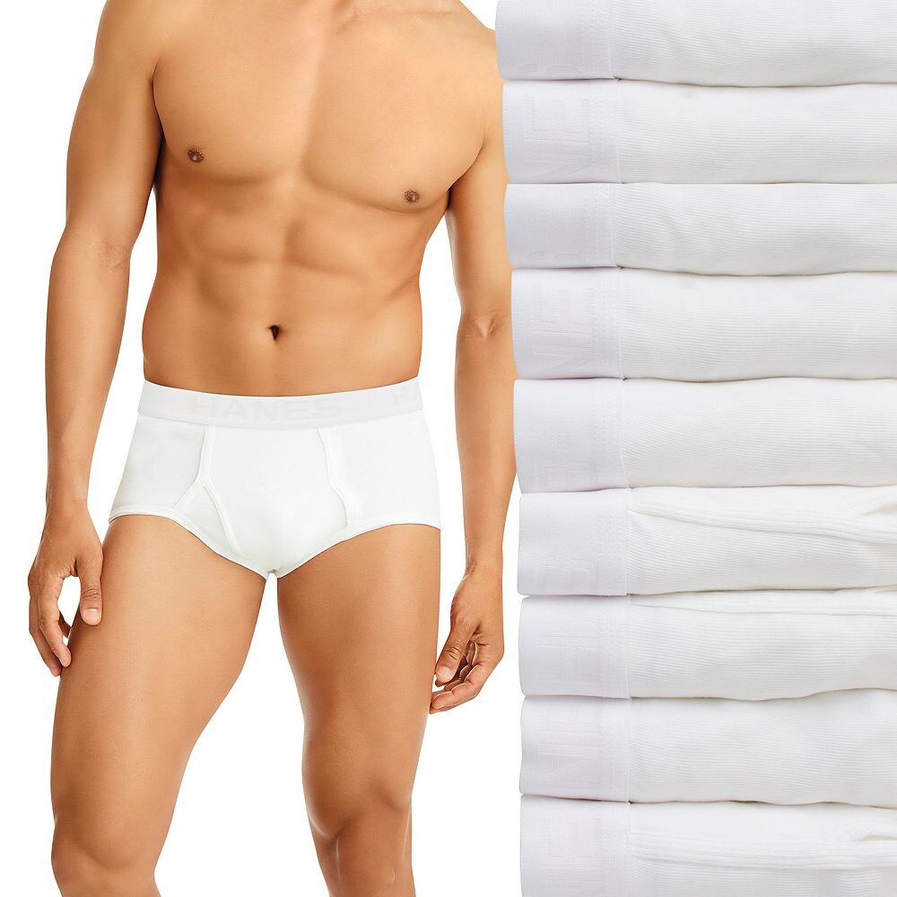 

Набор из 7 мужских трусов Hanes Ultimate + 1 бонусные трусы полного кроя, белый