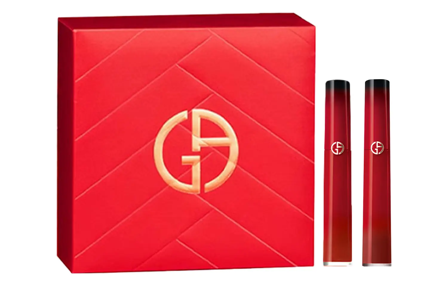 

GIORGIO ARMANI AMANI PASSION Box Limited Edition красный тюбик жидкая помада дуэт Velour 6,5мл+6,5мл