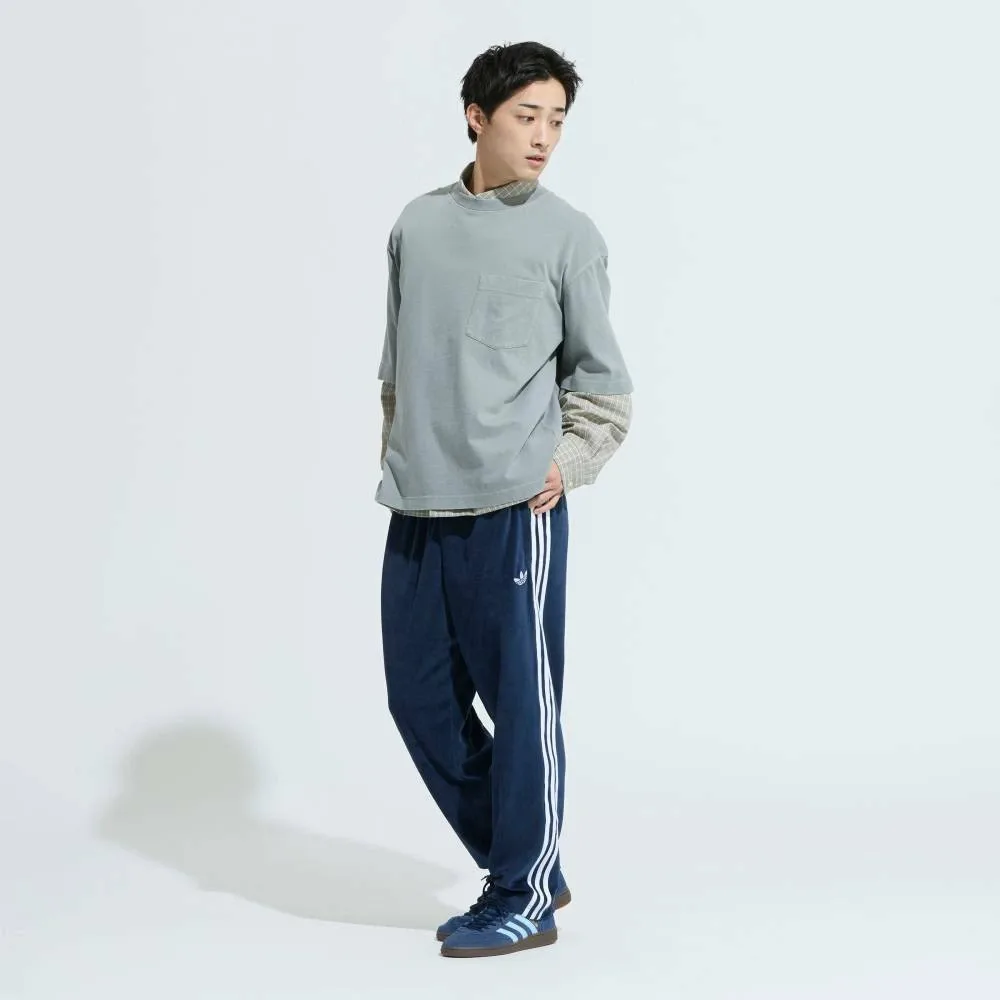 Спортивные брюки Adidas SST Adicolor Velour, цвет Blue