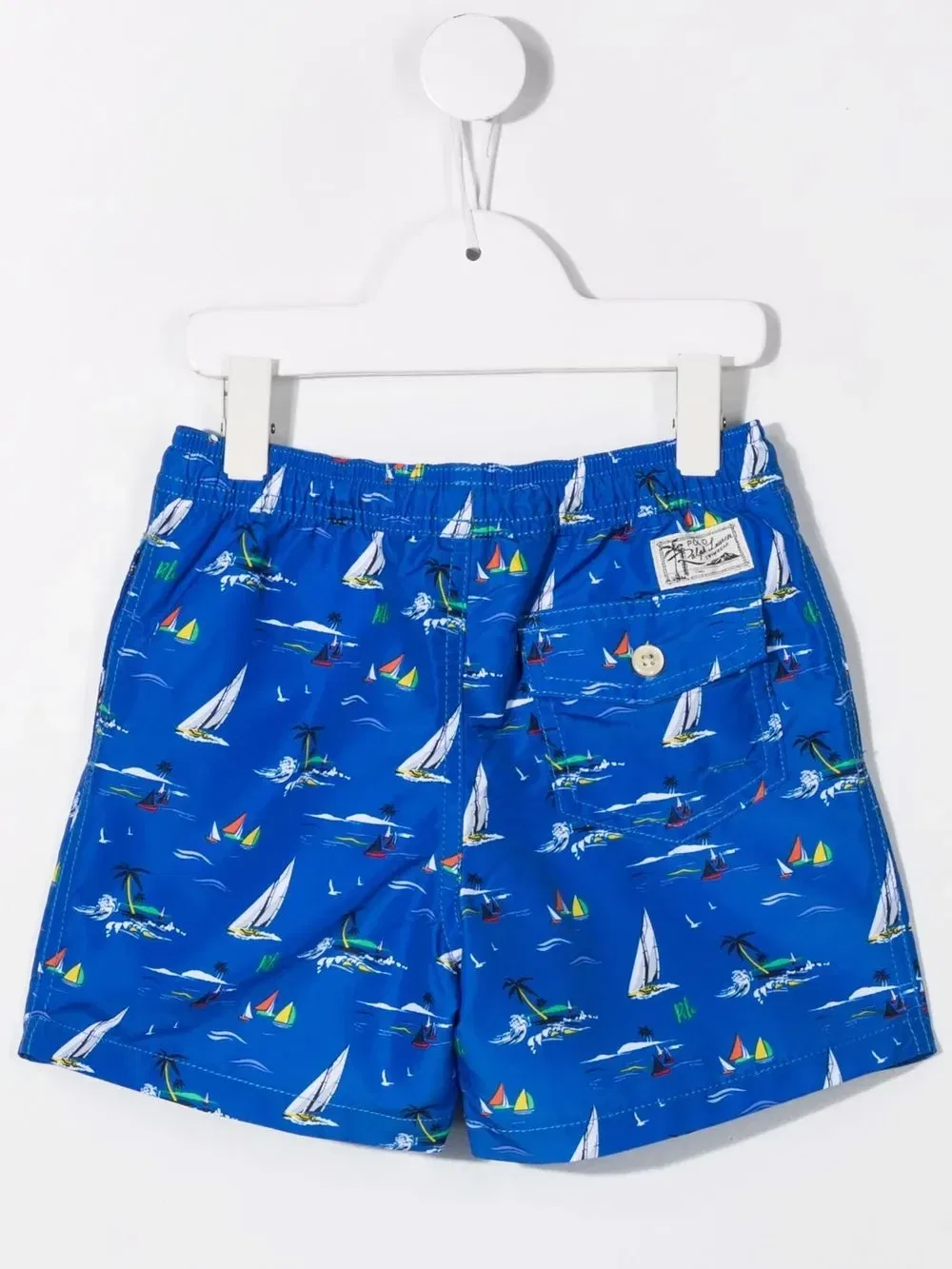 Плавки-шорты с принтом Polo Ralph Lauren Kids, синий — фото 2