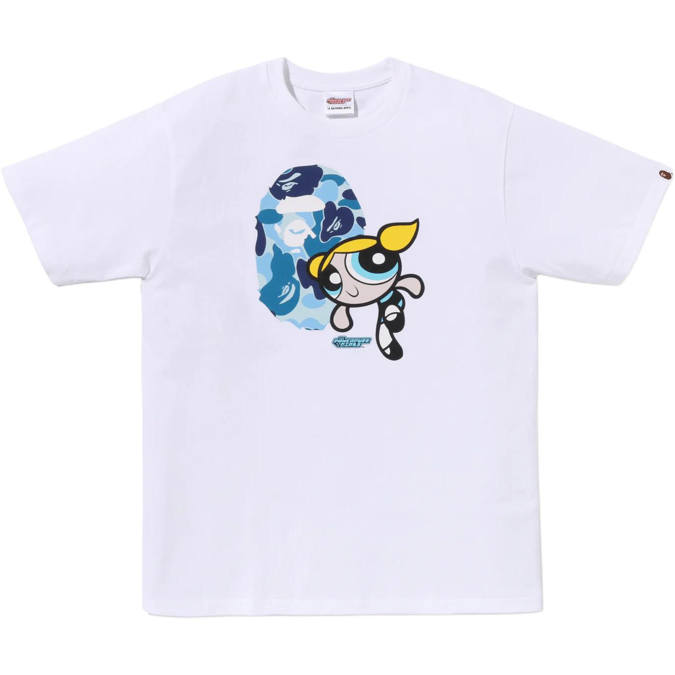 

THE POWERPUFF GIRLS, The Powerpuff Girls, Коллаборация FW25 Футболка Unisex A BATHING APE, белый