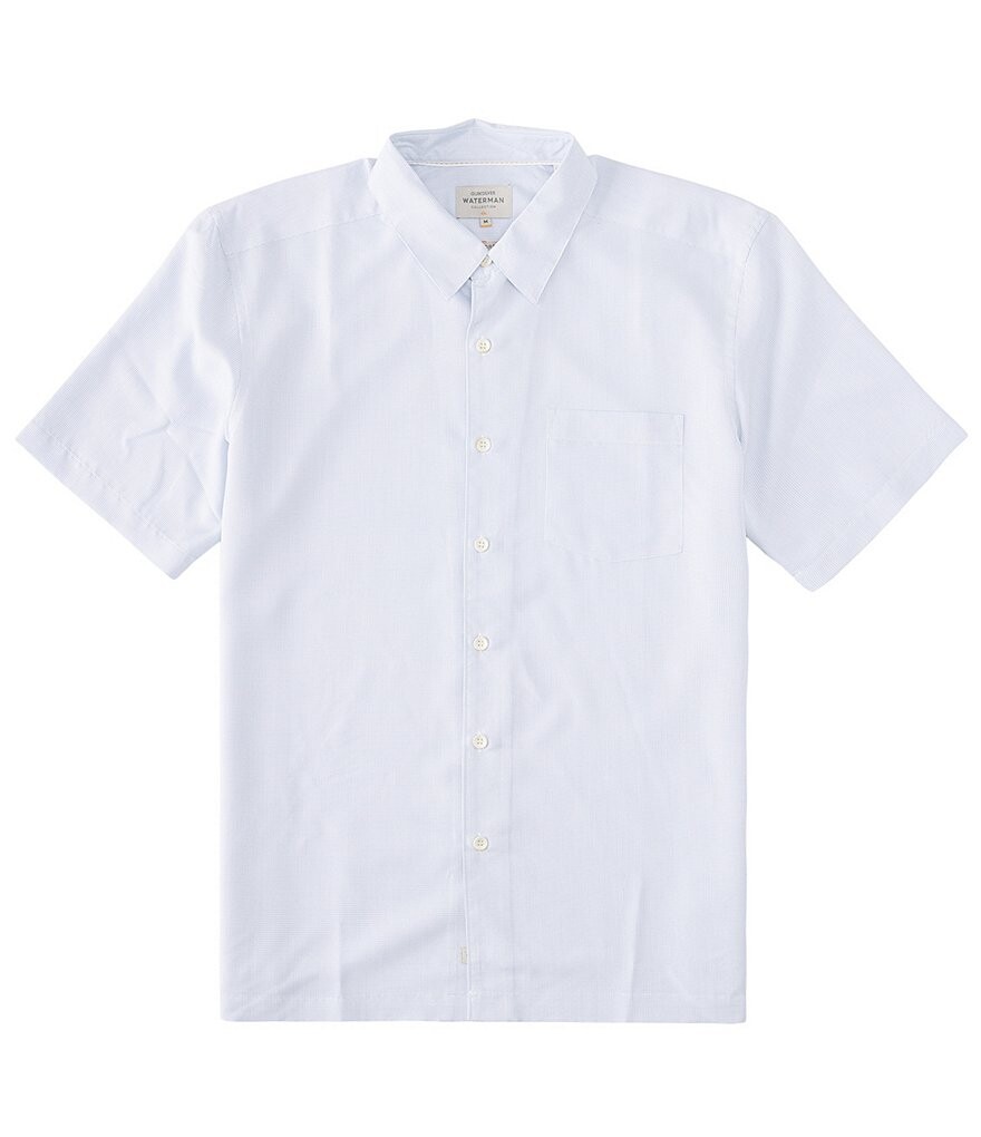 

Quiksilver Рубашка Kings Cliff с короткими рукавами из ткани в микроклетку, белый
