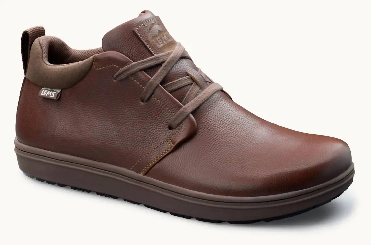 Lems Shoes Мужские кожаные ботинки Chukka Grip, цвет каштановый