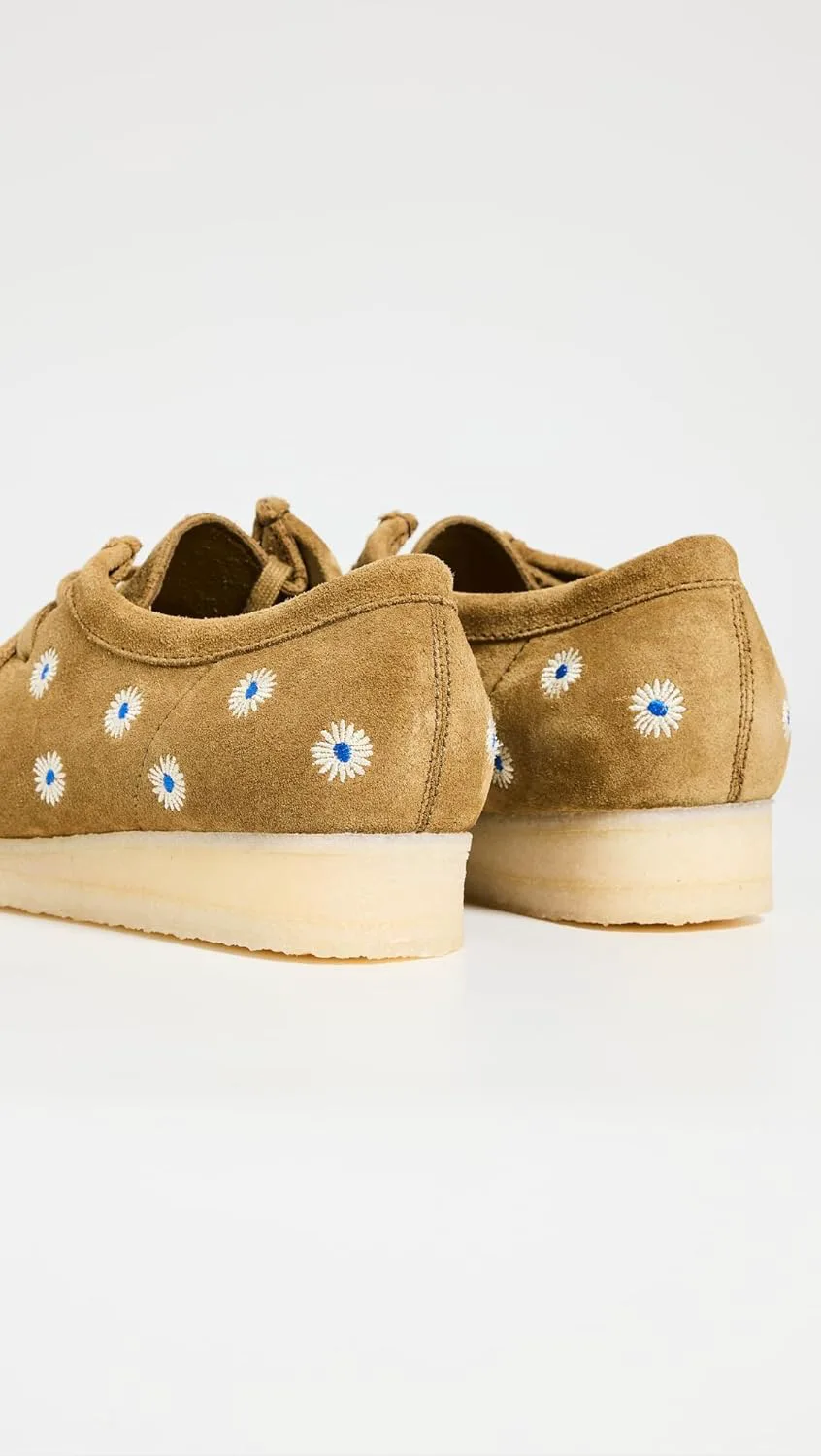 Мужские оксфорды Clarks Wallabee, черные, темно-оливковый — фото 4