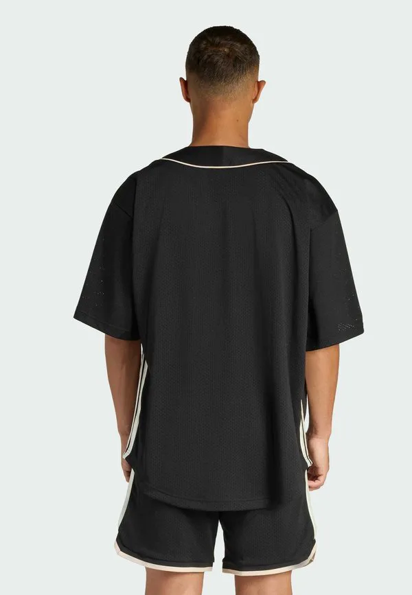 Рубашка Adidas Sportswear, Black Crystal Linen Off White — фото 2