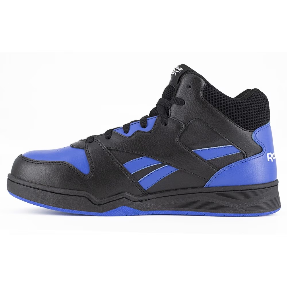 Кроссовки с композитным носком высокие Bb4500 Reebok Work, черно-синие из кожи — фото 3