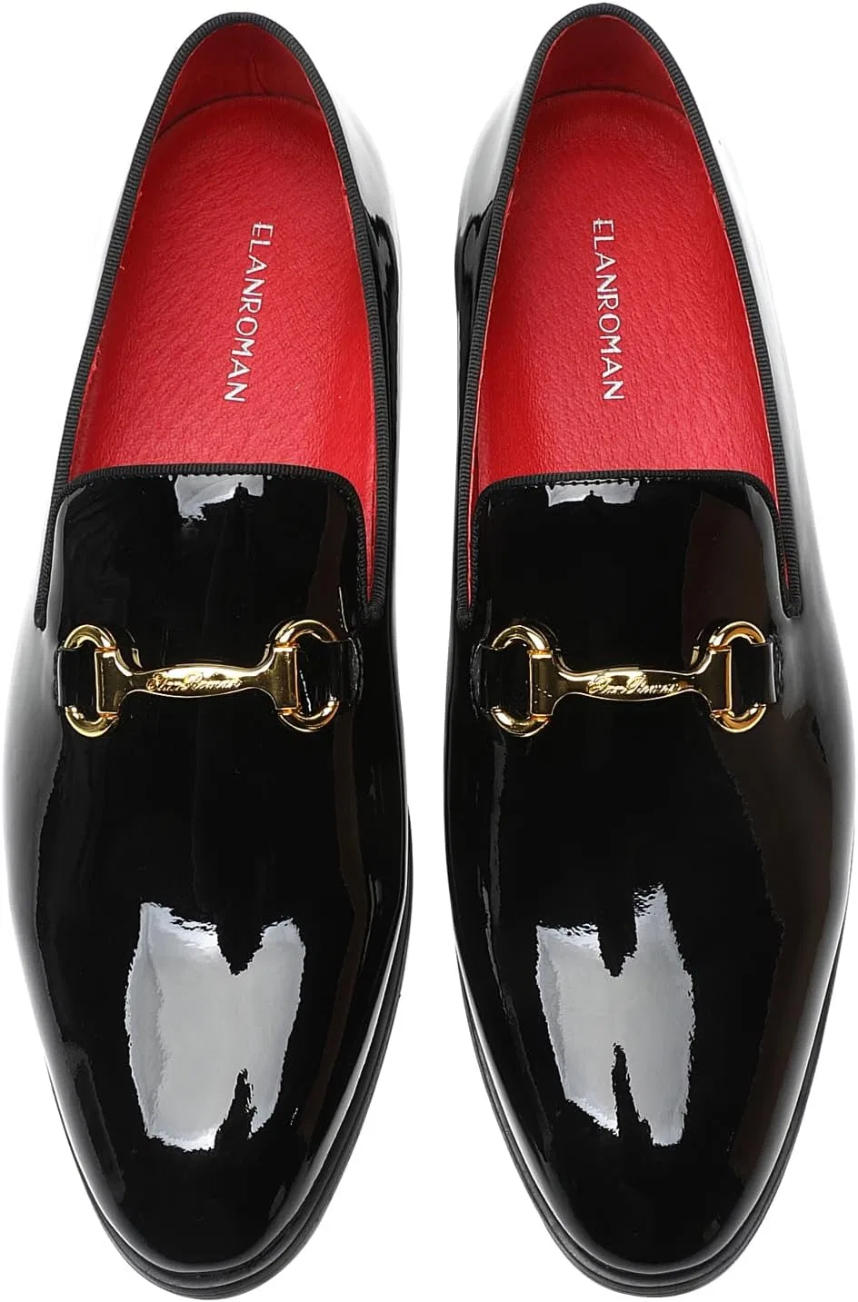 Туфли лоферы ELANROMAN Patent Leather, Buckle Black — фото 2