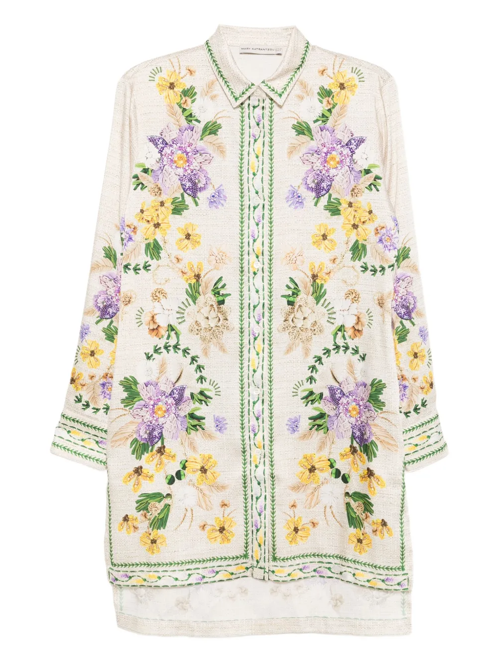 

Рубашка Верона Mary Katrantzou, нейтральный
