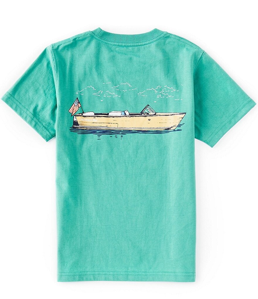 

Футболка с короткими рукавами «Properly Tied Little Boys 2T-7 Boating Tradition», зеленый