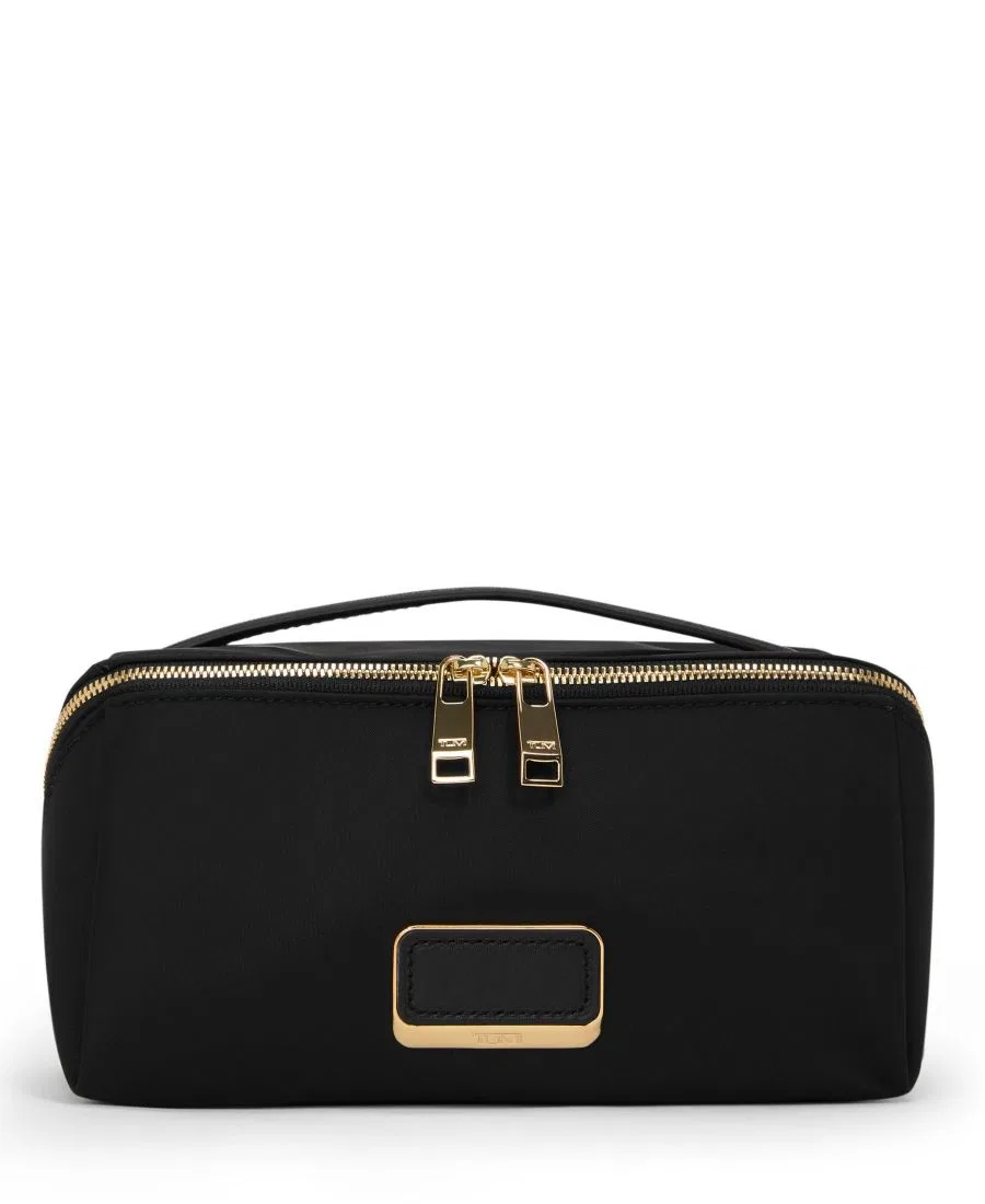 Косметичка Tumi Voyageur Dallas, черная с золотым