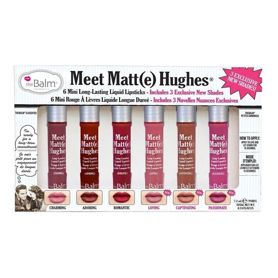 

Мини-набор жидких губных помад №3, 6x1,2 мл The Balm, The Balm Meet Matte Hughes
