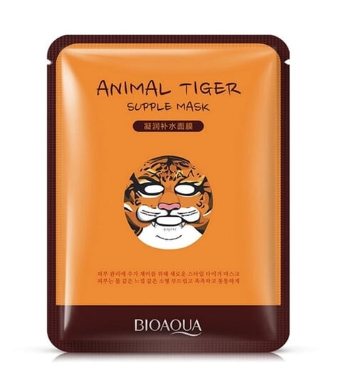 

Увлажняющая маска для лица в форме листа, 30 г Bioaqua, Animal Tiger