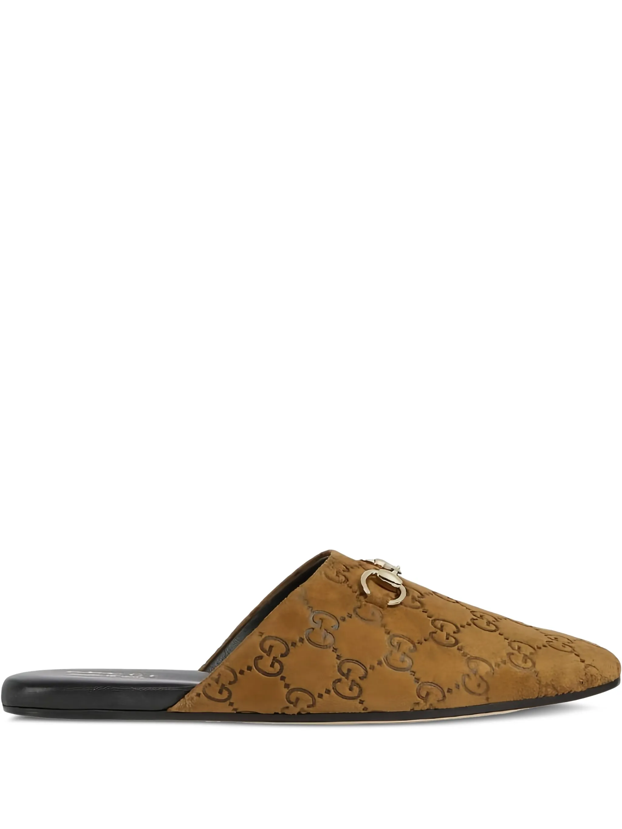 Туфли с пряжкой Horsebit Gucci, коричневый