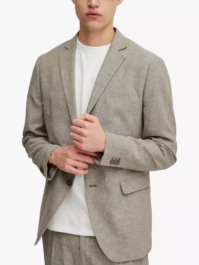 

Блейзер Casual Friday Bille Linen Mix Single Breasted, цвет mermaid/melange