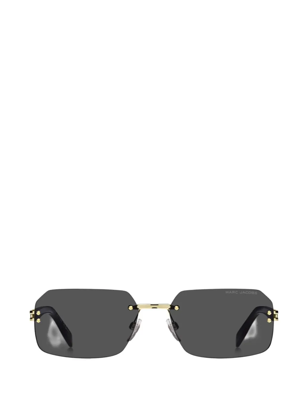 

Безободковые геометрические солнцезащитные очки Marc Jacobs, золотой