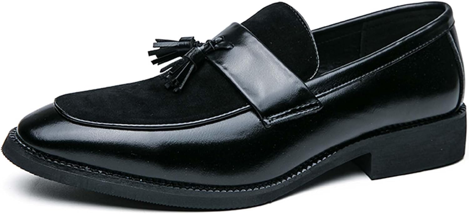 

Мужские пенни-лоферы Urban Gentlemen, деловые повседневные формальные туфли, противоскользящие, удобные для ходьбы, офисная форма, костюмы, банкеты, свадьбы, фраки, платья, кожаные туфли Generic, черный