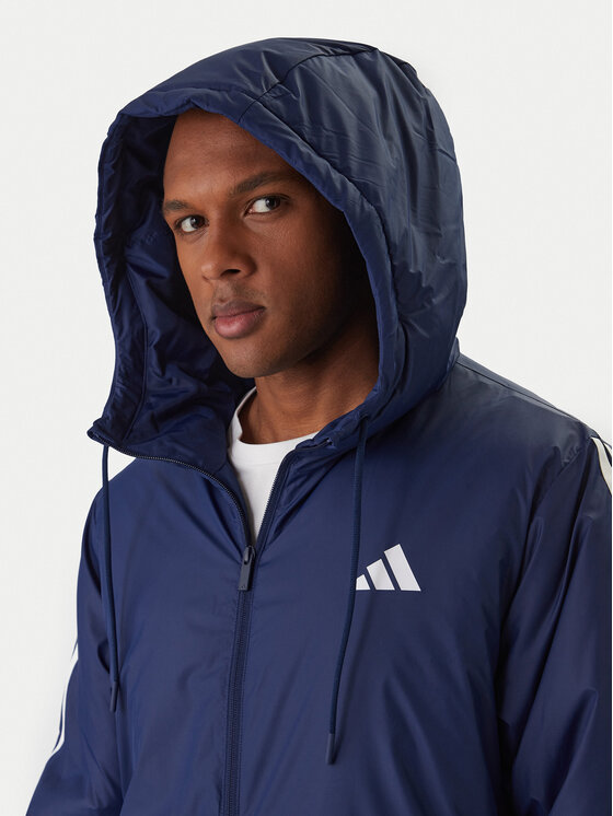 Зимняя куртка regular fit Essentials Climawarm 3-Stripes JM4040 Adidas, синий — фото 4