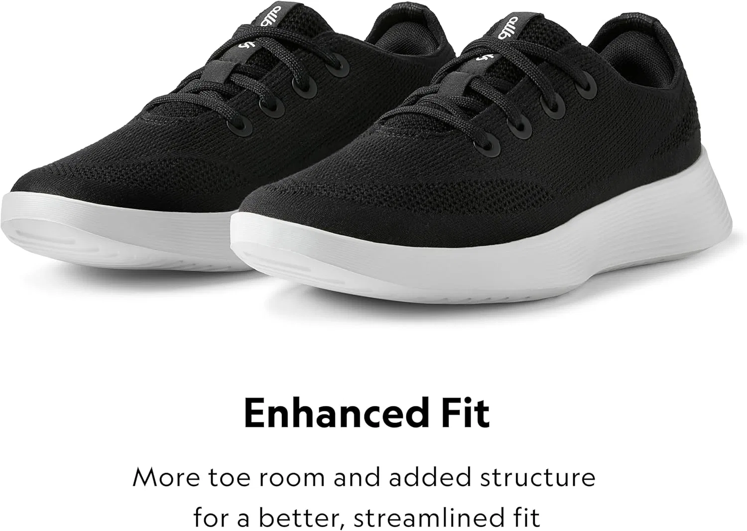 Мужские кроссовки Allbirds Tree Runner Go Everyday Trainers, Natural Black Blizzard Sole — фото 3