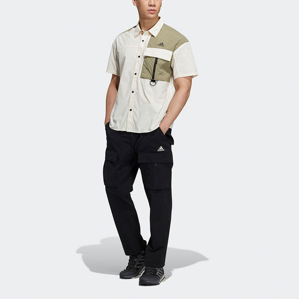 Спортивные штаны Men's adidas Utl Cargo Pants Solid Color Outdoor Multiple Pockets Sports Pants/Trousers/Joggers Black, мультиколор — фото 2