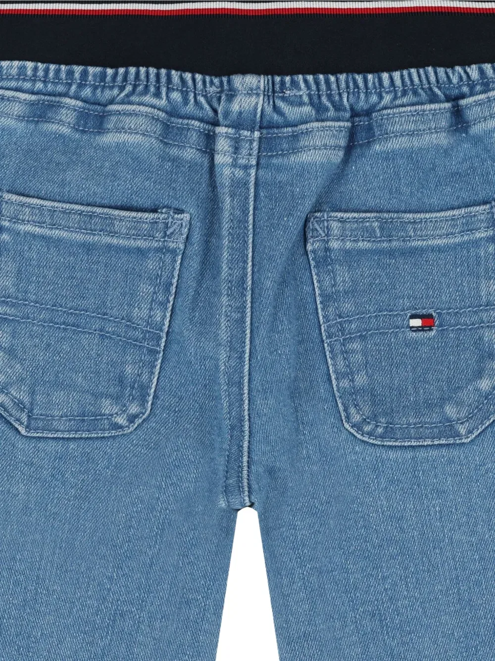 Джинсы с эластичным поясом Tommy Hilfiger Junior, синий — фото 3