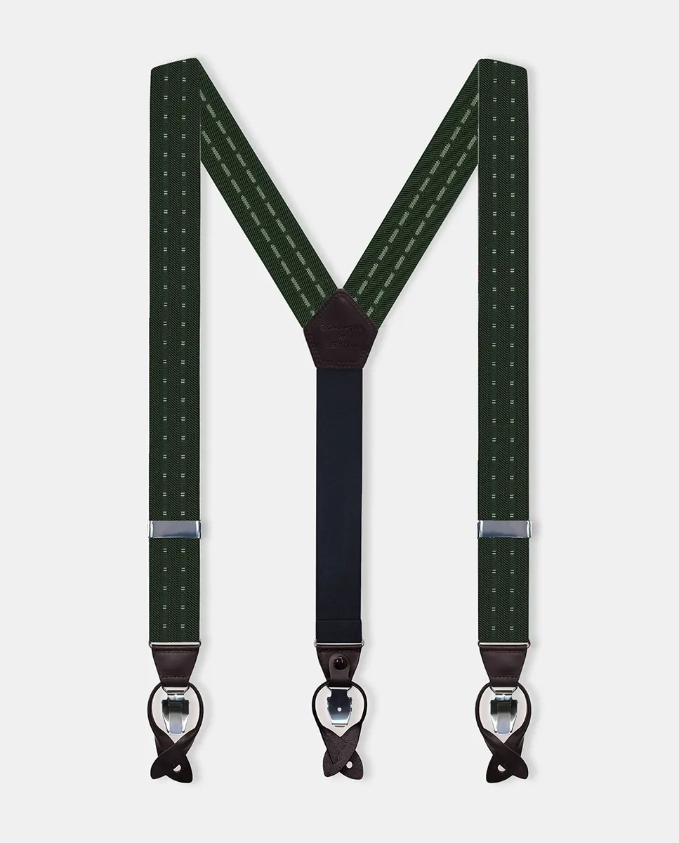 

Двойной ремень для мужчин в футляре Leyva, зеленый