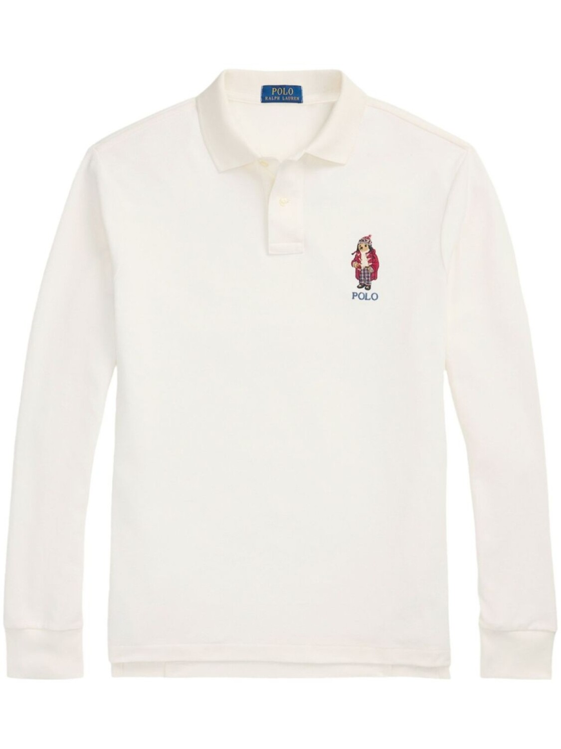 Вышитая рубашка поло Polo Ralph Lauren, нейтральный цвет