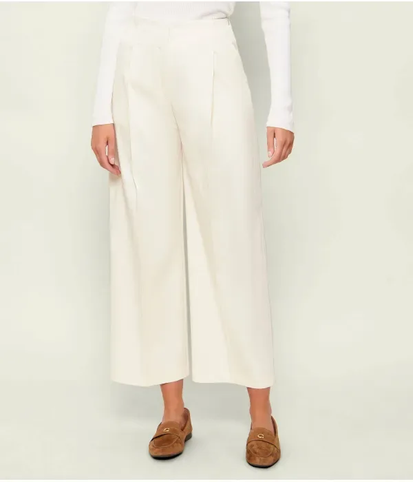 Брюки Тулотта relaxed fit Boss, экрю