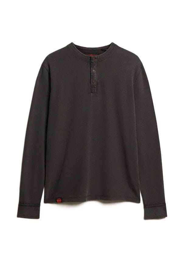 

Хлопковая рубашка с длинными рукавами Superdry., черный