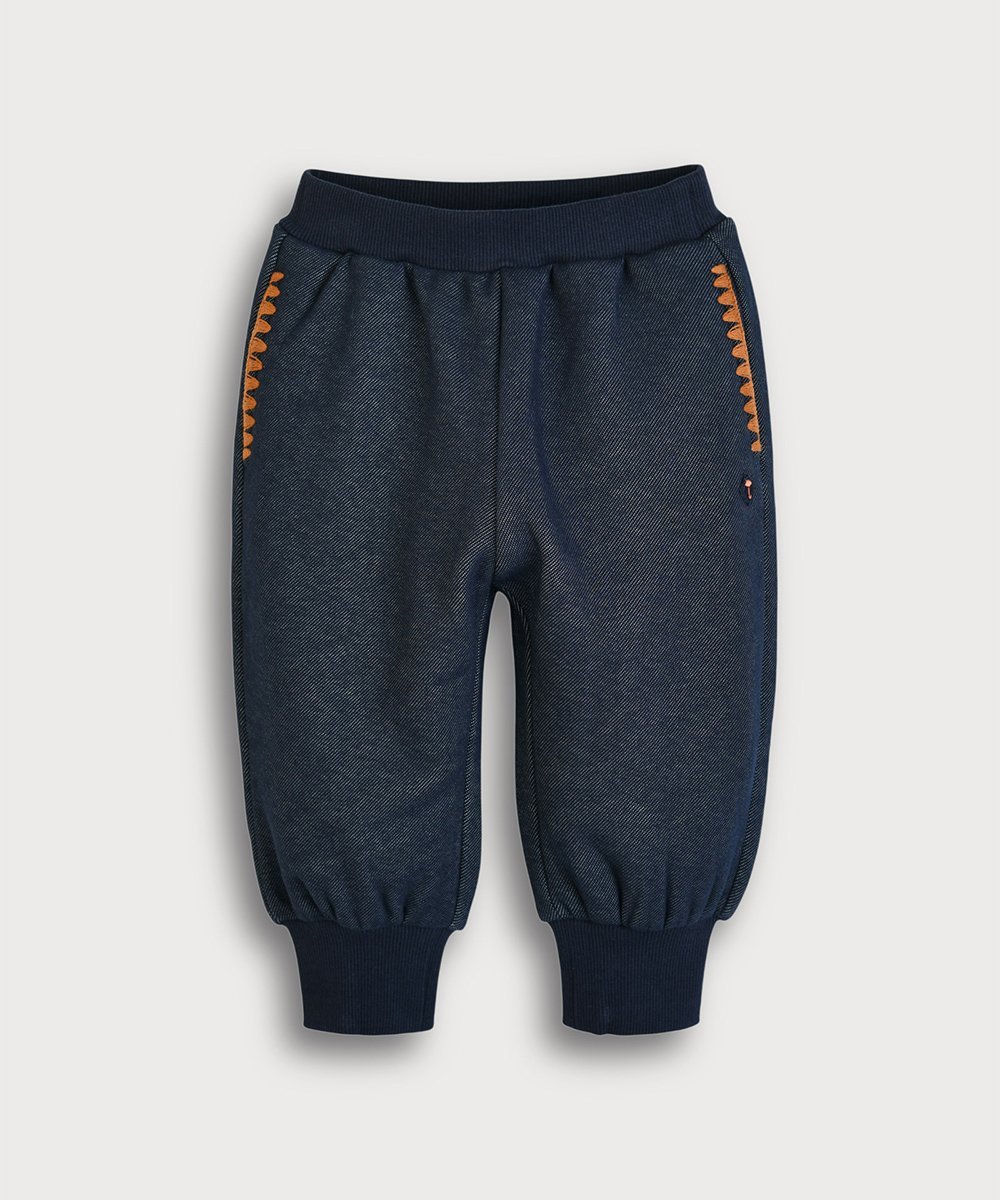 Спортивные брюки из ворсистой джинсовой ткани Moimoln, Indigo Blue — фото 2