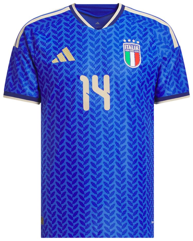 

Футболка Adidas Italy 26 Home Chiesa Authentic Jersey, синий