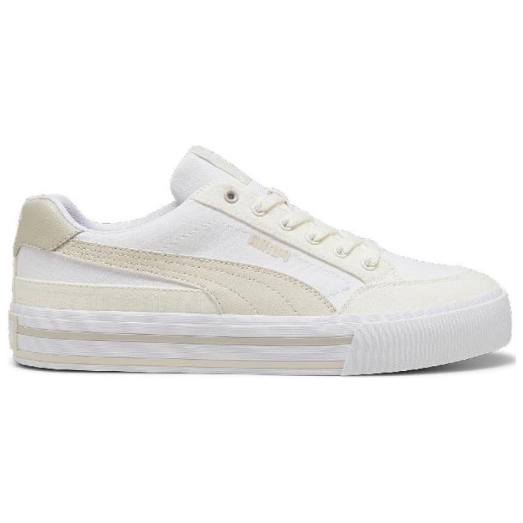 Кроссовки для скейтбординга Court Classic Collection Vulc FS Low Top Unisex белые PUMA, белый/экрю — фото 3