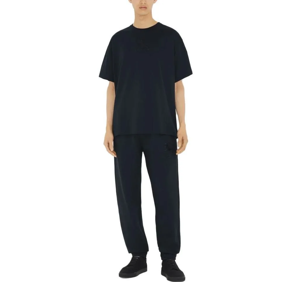 Футболка из хлопка Ekd Burberry, Smoke Marine Blue — фото 4