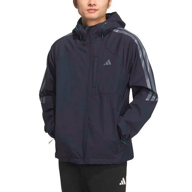 Adidas Мужская худи-куртка softshell цвет ink blue — фото 4