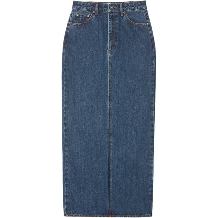 

Self-portrait Автопортрет Джинсовая длинная юбка женская джинсово-синяя