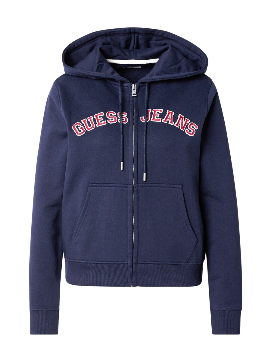 

Толстовка с капюшоном на молнии GUESS JEANS, морской синий