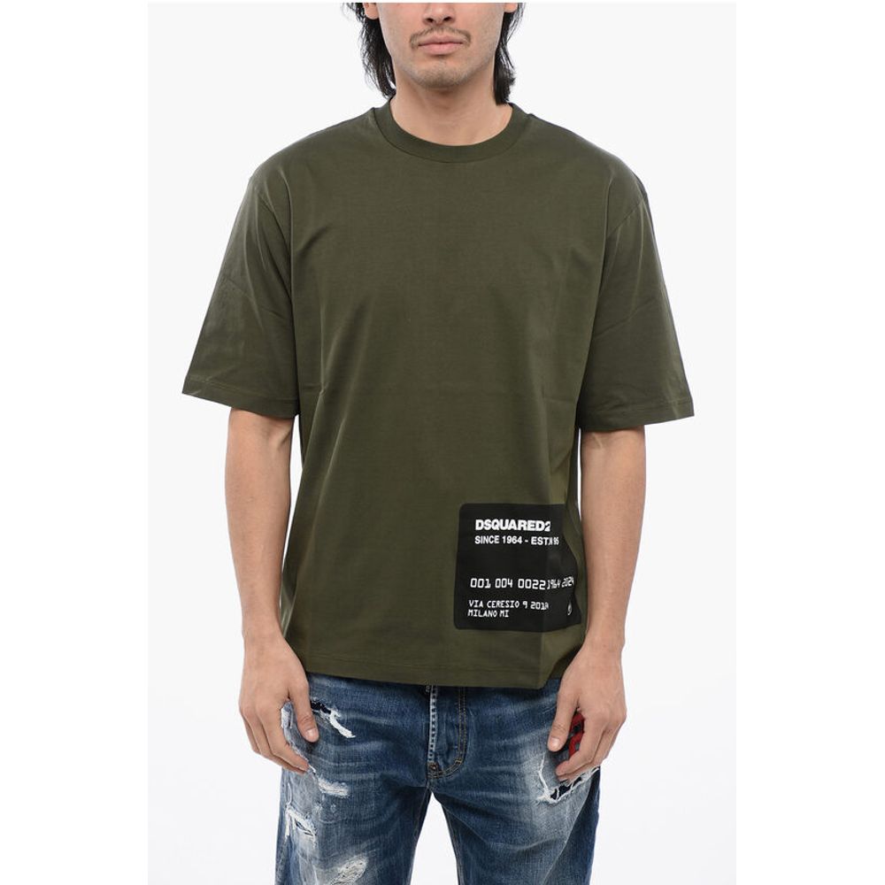 

Футболка свободного кроя с принтом логотипа Dsquared2, Green