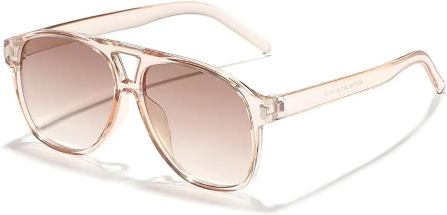 

Солнцезащитные очки Double Bridges для женщин, цвет чай, защита от ультрафиолета UV400, для мужчин, для занятий спортом на открытом воздухе, бега и путешествий UYPTK, Champagne Tea