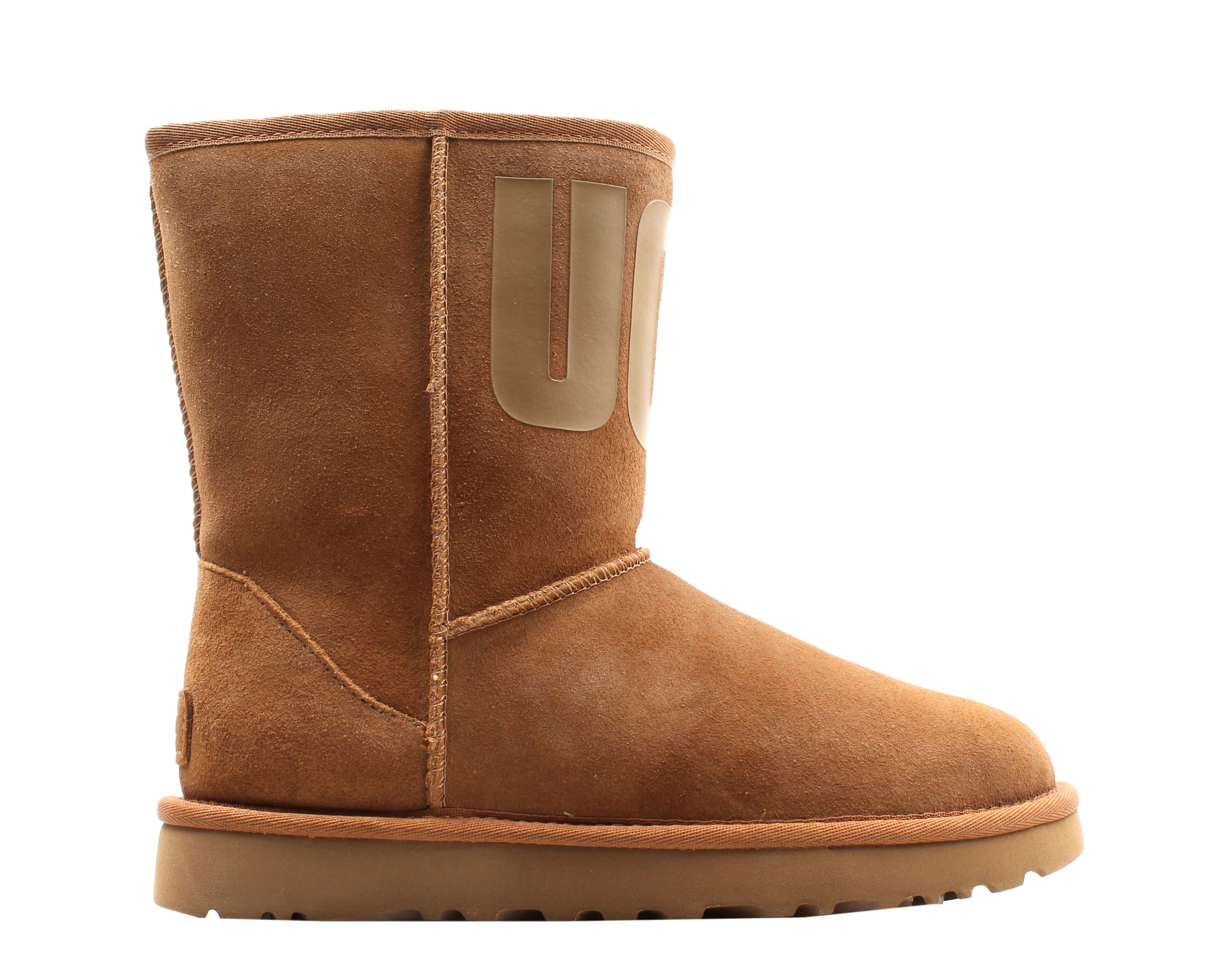 UGG Australia Classic Short UGG Rubber Logo Chestnut Женские сапоги, коричневый — фото 2