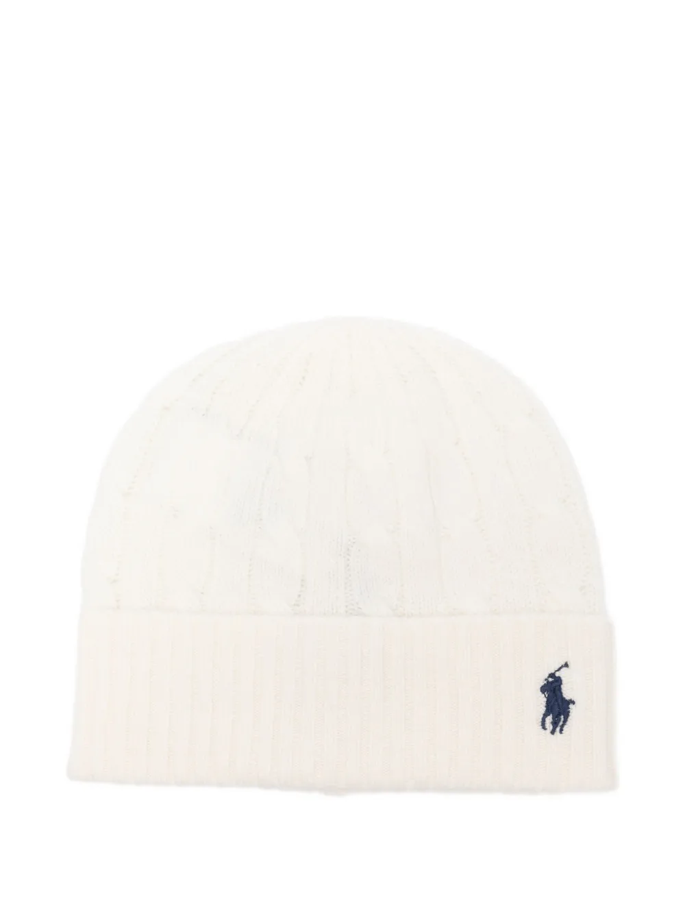 

Шапка-бини с косой вязкой POLO RALPH LAUREN, нейтральный
