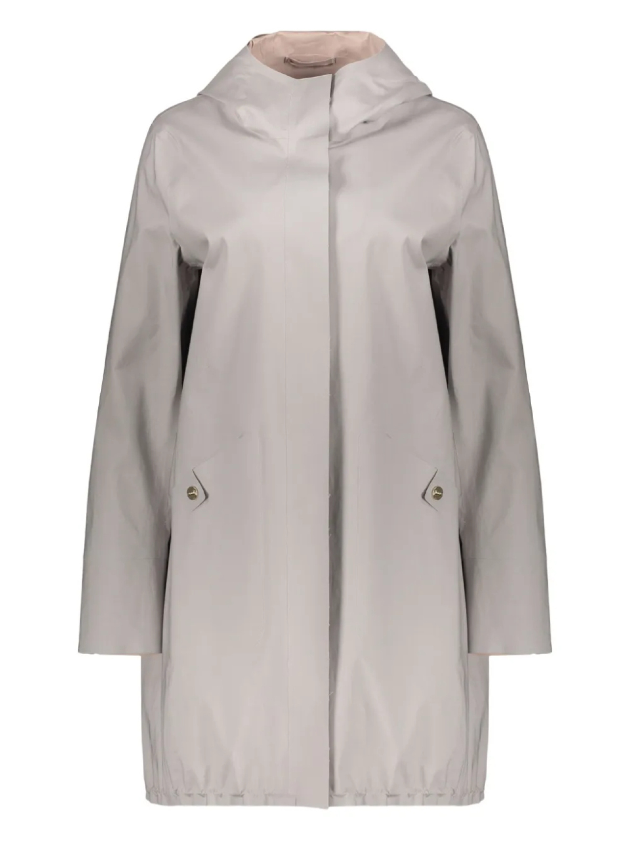 

Парка Herno с капюшоном и завязками, серый