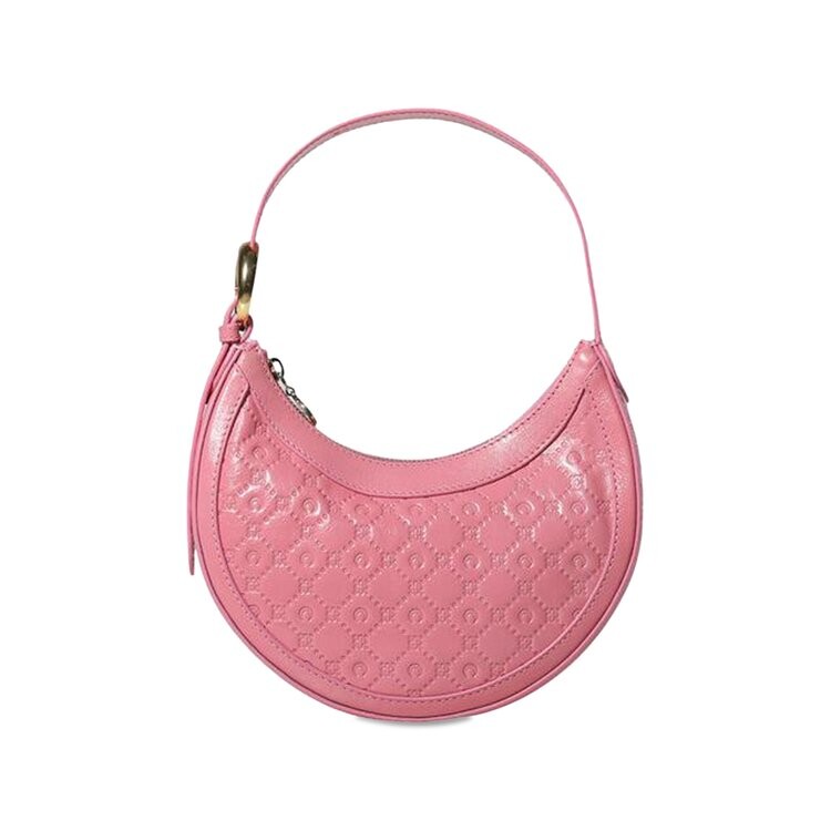 

Сумка через плечо Marine Serre Embossed Leather Eclips Mini Bag, белый