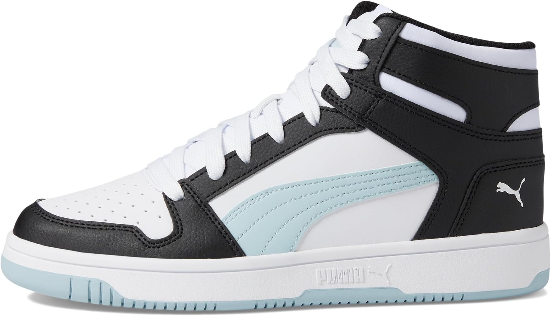 Кроссовки PUMA Rebound Layup Mid Shoes, Puma White/Frosted Dew/Puma Black — фото 4
