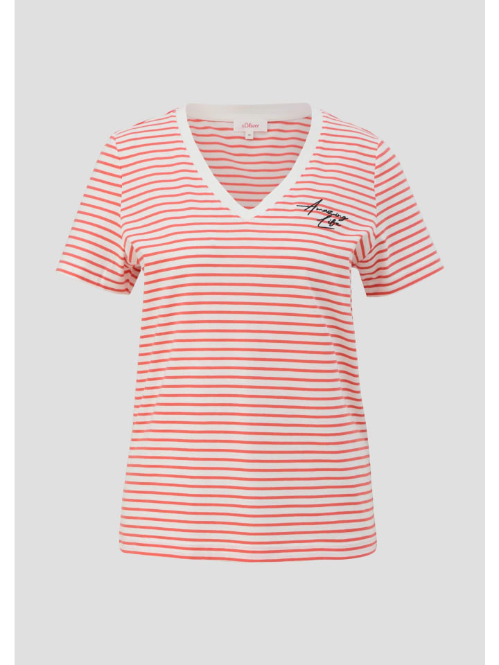 

s.Oliver Футболка цвета 25G0_hellorange, Оранжевый, s.Oliver Футболка цвета 25G0_hellorange