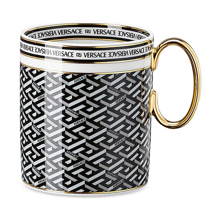 

Фирменная кружка Versace La Greca, черный