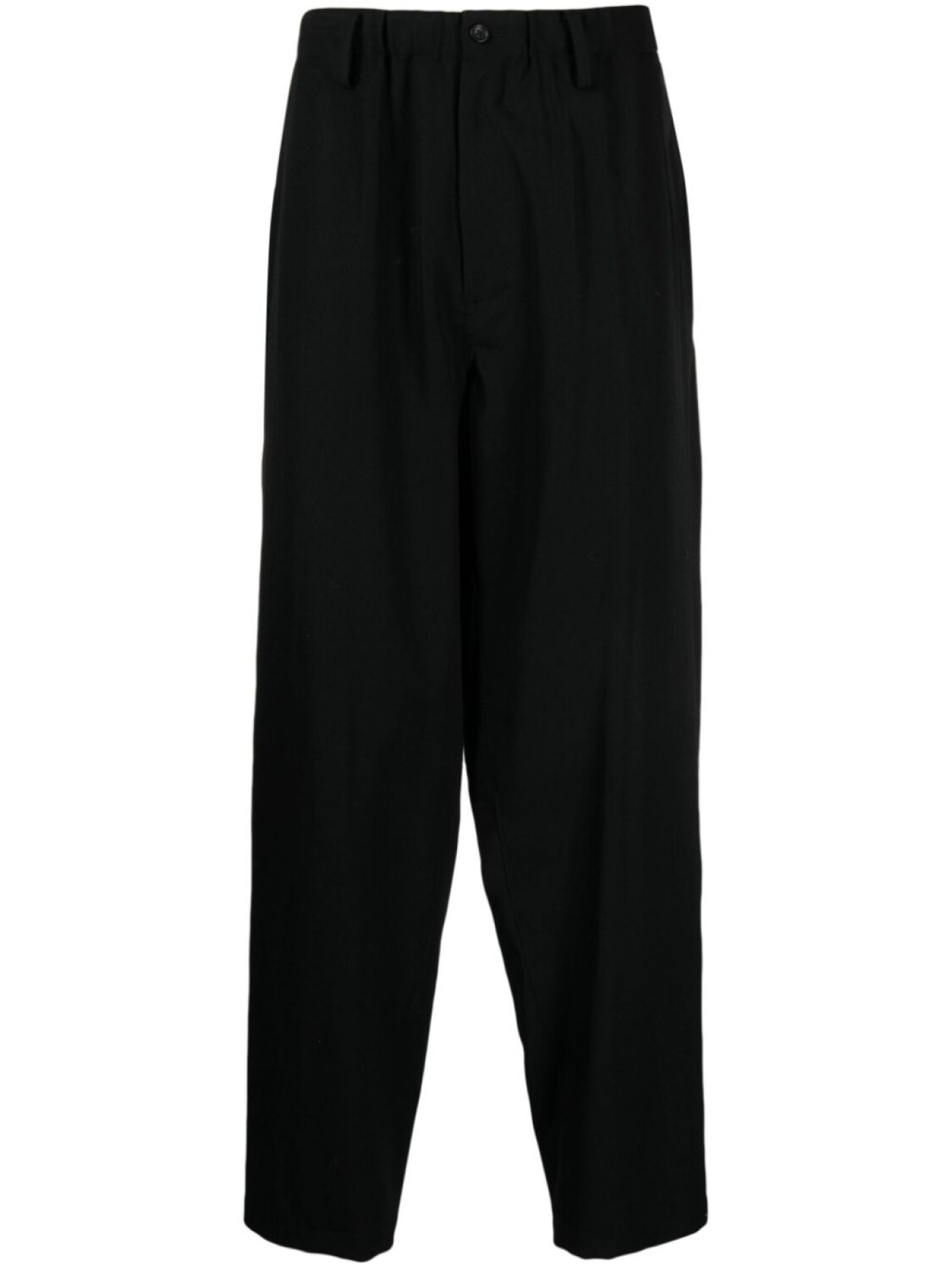 

Yohji Yamamoto шерстяные брюки с низким шаговым швом, черный