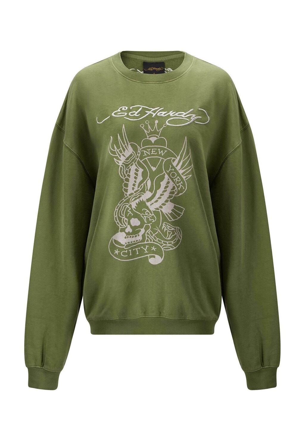 

Вязаный свитер NYC CREW NECK Ed Hardy, зеленый