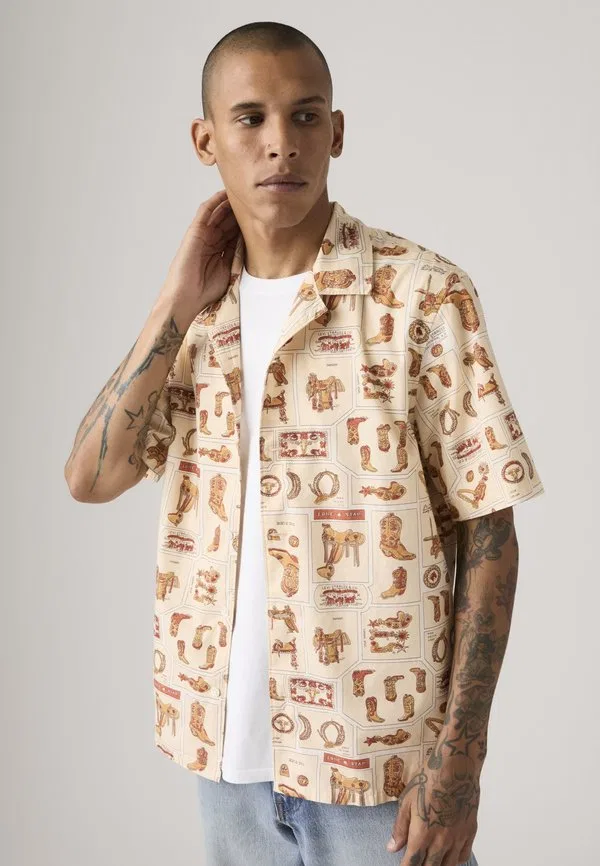 Стандартная рубашка лагеря «закат» Levi'S, Western Wear Heritage Print Ecru Tonal — фото 3
